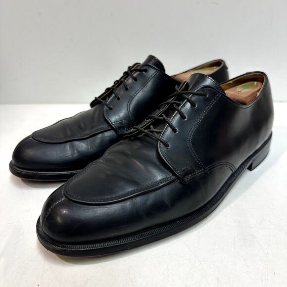 VERY GOOD Rancourt & Co. x Cole Haan Split Toe Derby Black Calf Made in USA 10.5 - Picture 1 of 14